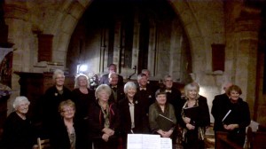 Members of Weighton Waytes Choir during their Choral Pilgrimage to Holy Island September 2015